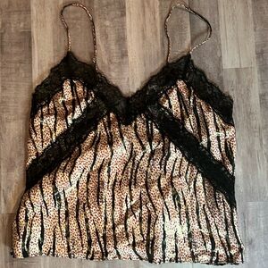 Victoria Secret Animal Print Silky Tank (S)